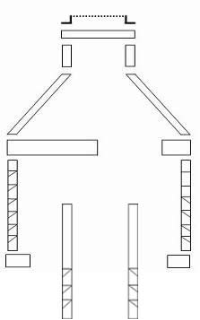 Abstract geometric line drawing