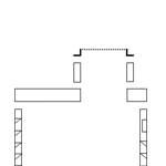 Minimalist room blueprint sketch