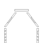 Simple geometric line drawing